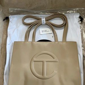 Telfar Medium Cream Shopping bag
